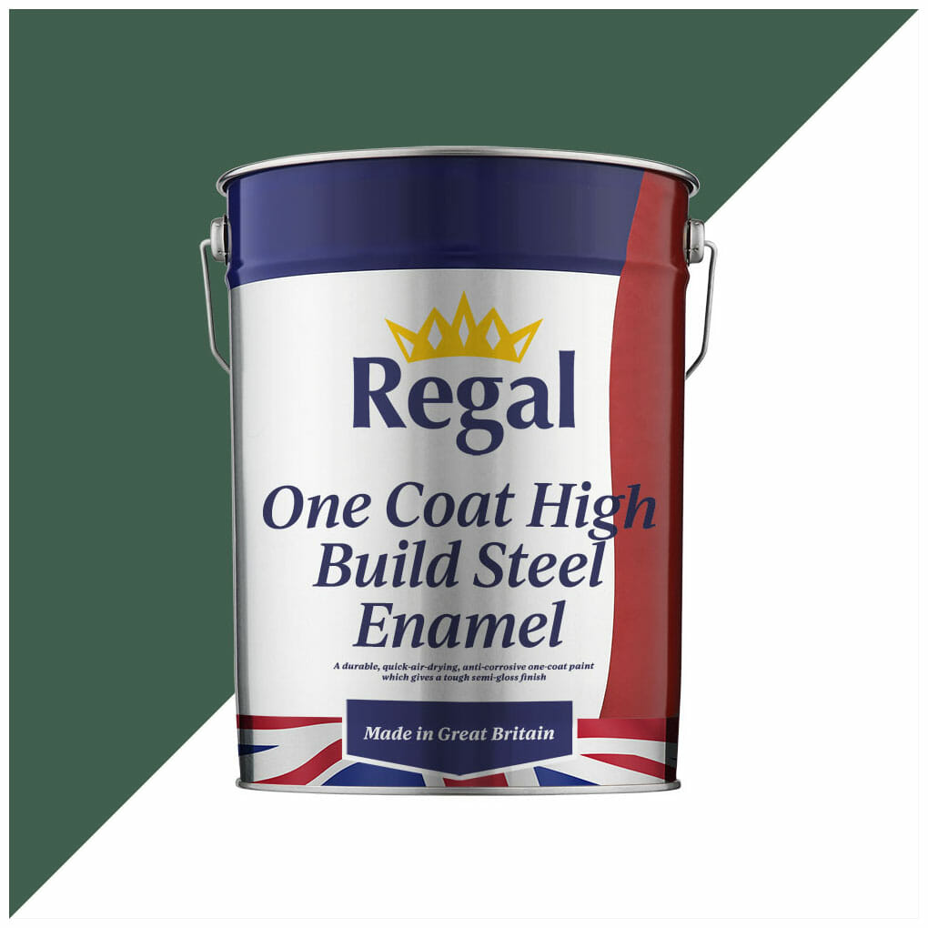 One Coat High Build Steel Enamel Paint 20l Brunswick Green