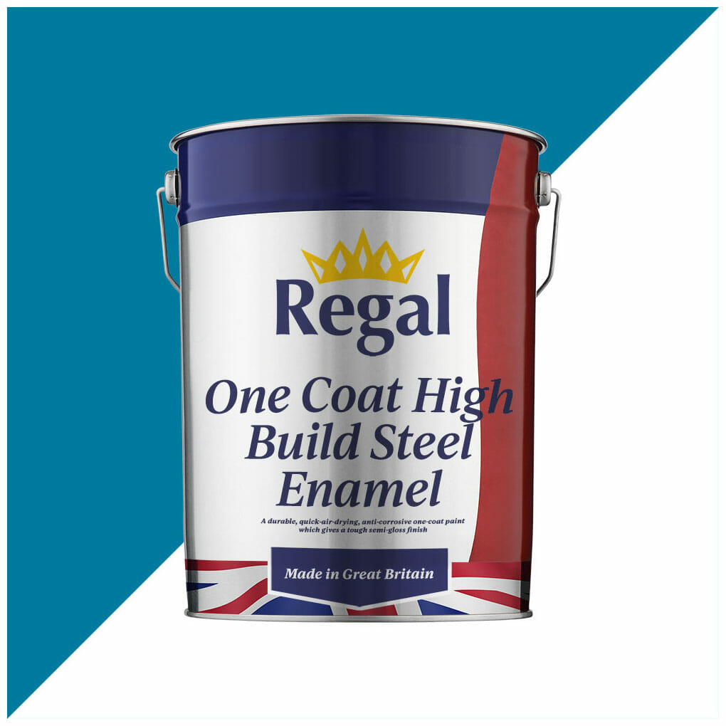 One Coat High Build Steel Enamel Paint 20l Cornflower Blue