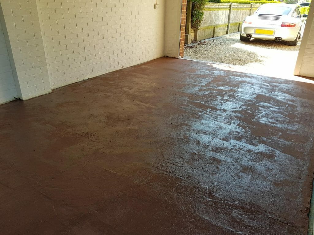How to paint garage floor - Step 2 - Epoxy Primer