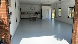 Painting the garage floor