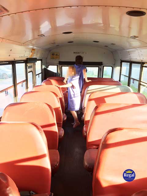 Bluebird Bus Interior Before Alterations