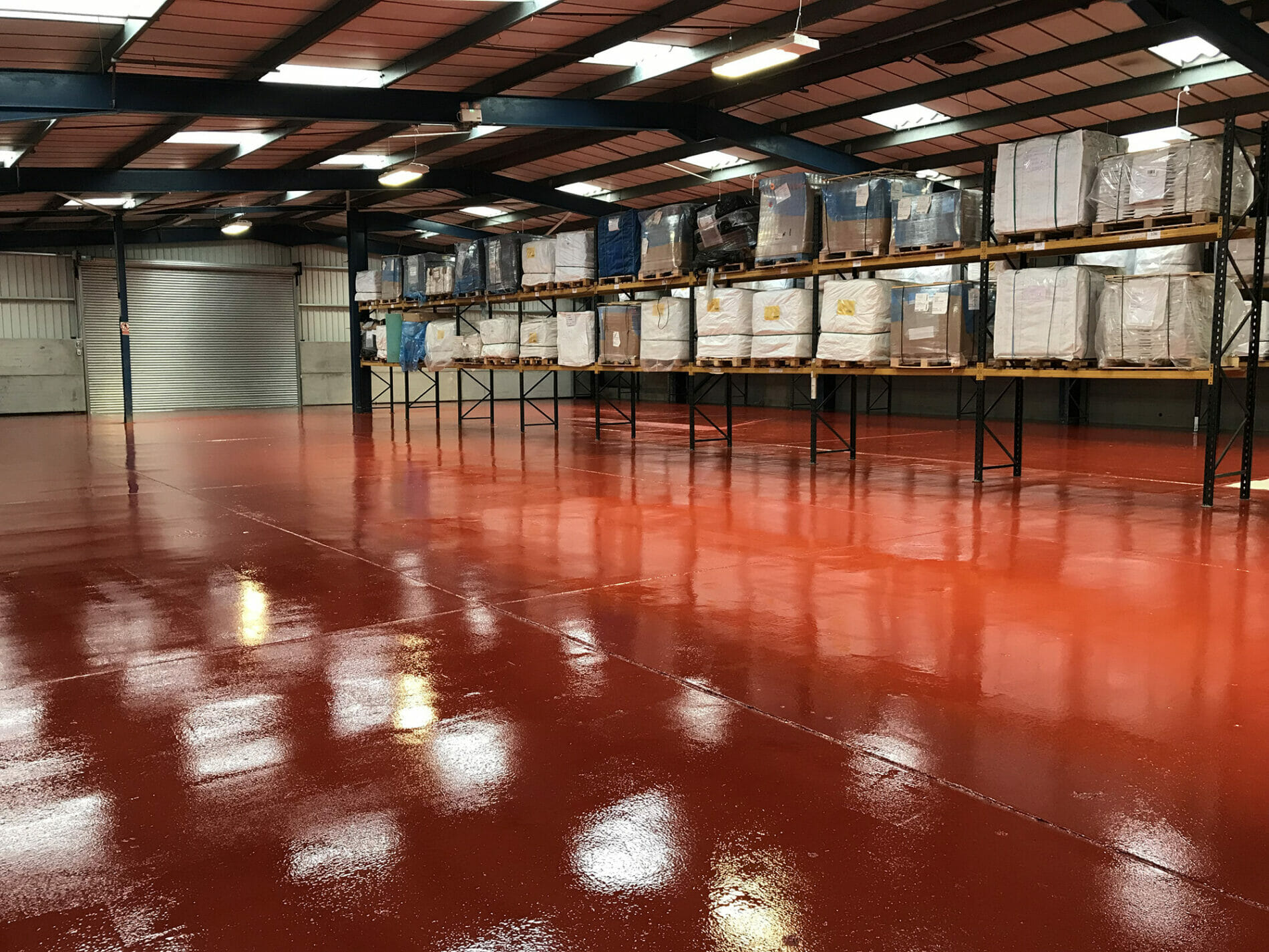 Red Oxide epoxy floor sealer completed floor